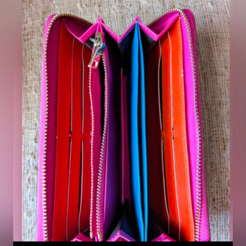 Prada clutch wallet fuchsia